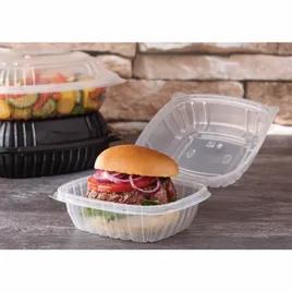 Take-Out Container Hinged 6X6X3 IN PP Clear Square 450/Case