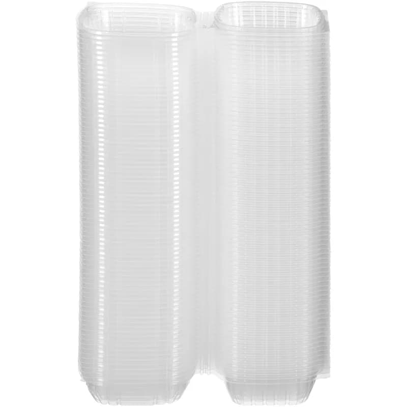 Take-Out Container Hinged 6X6X3 IN PP Clear Square 450/Case