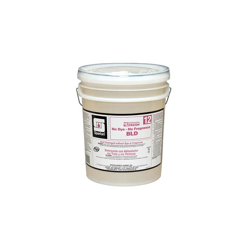 Clothesline Fresh® BLD 12 Fragrance Free Laundry Detergent 5 GAL Alkaline RTU No Dye 1/Pail