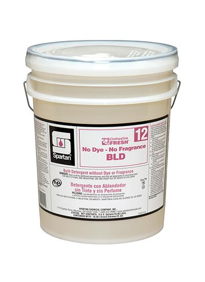 Clothesline Fresh® BLD 12 Fragrance Free Laundry Detergent 5 GAL Alkaline RTU No Dye 1/Pail