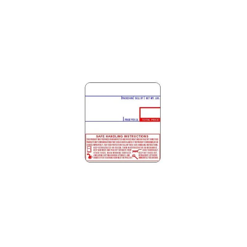 CAS 1478-S/H Safe Handling Scale Label 2.28X2.36 IN UPC 6000/Case