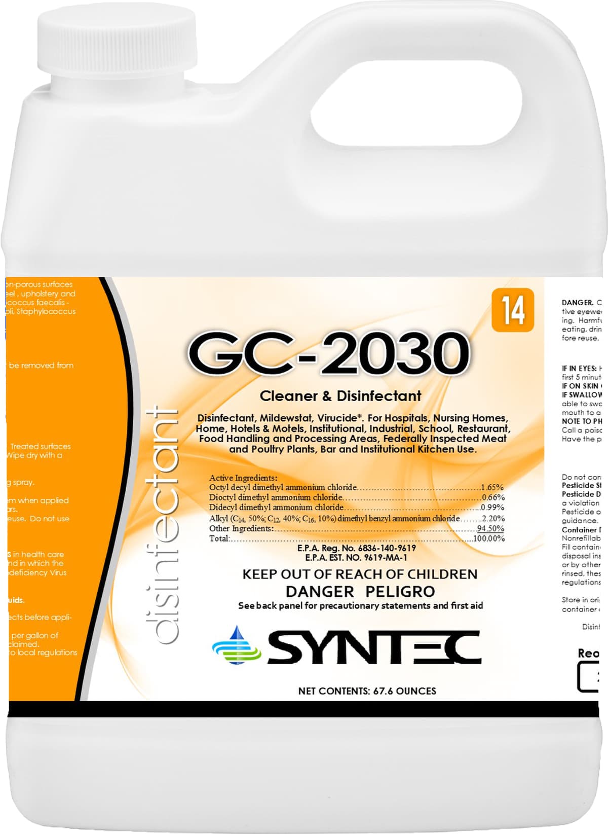 Patriot® All Purpose Cleaner 2 L Multi Surface 4/Case