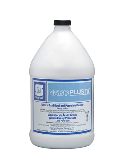 NABC Plus IV® Floral Restroom Cleaner 1 GAL Multi Surface Acidic RTU 4/Case