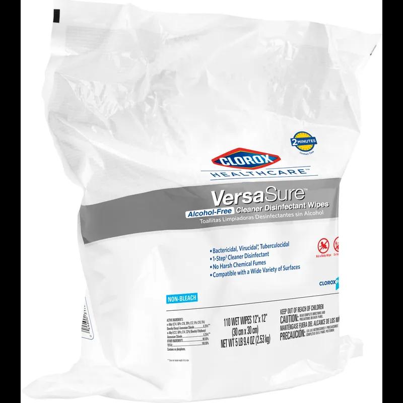 Clorox Healthcare® VeraSure® Unscented One-Step Disinfectant Multi Surface Wipe Quat 110 Count/Pack 2 Packs/Case