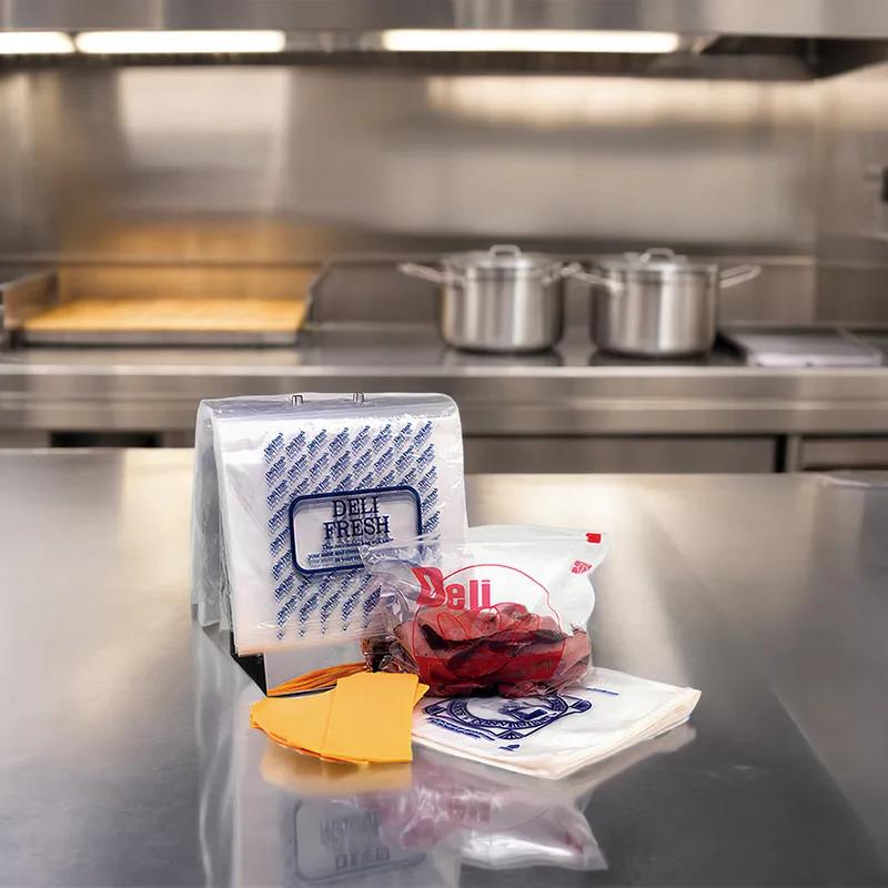 Deli Bag 10.5X8 IN HDPE 0.55MIL With Flip Top Closure Saddlepack 2000/Case