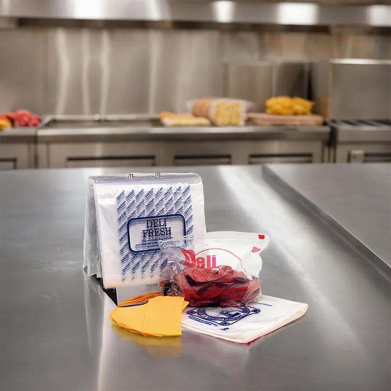 Deli Bag 10.5X8 IN HDPE 0.55MIL With Flip Top Closure Saddlepack 2000/Case