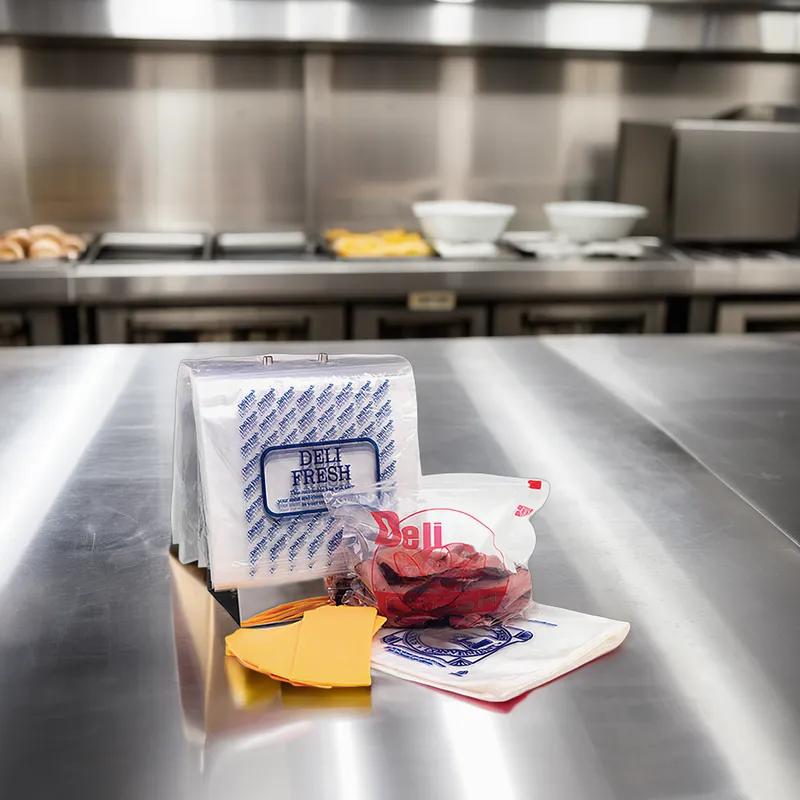 Deli Bag 10.5X8 IN HDPE 0.55MIL With Flip Top Closure Saddlepack 2000/Case