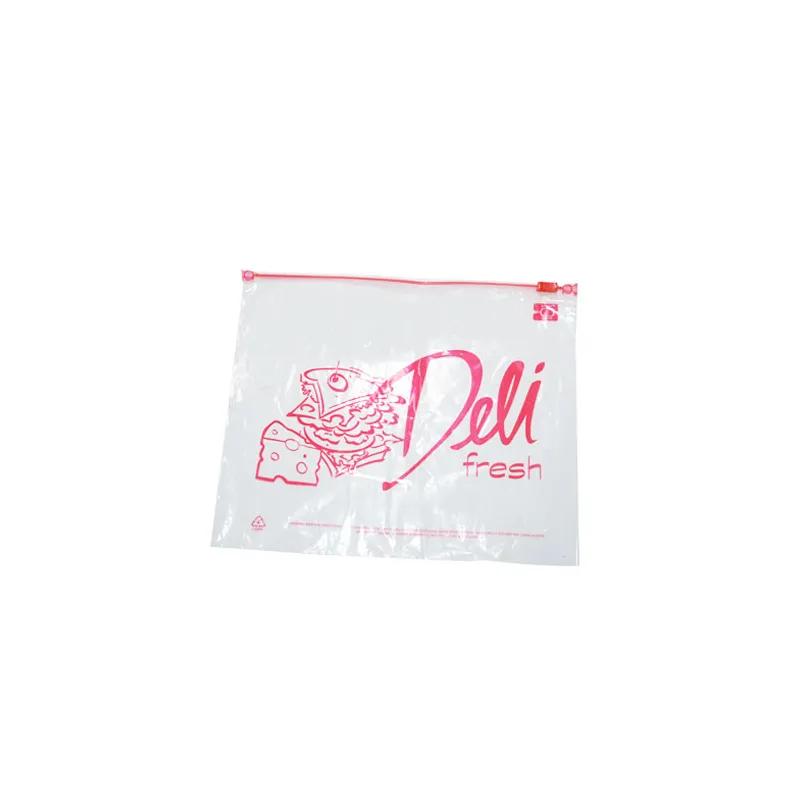 Deli Bag 10.5X8 IN Plastic 1.25MIL Deli Fresh With Slide Seal Closure Top Load Saddlepack 1000/Case