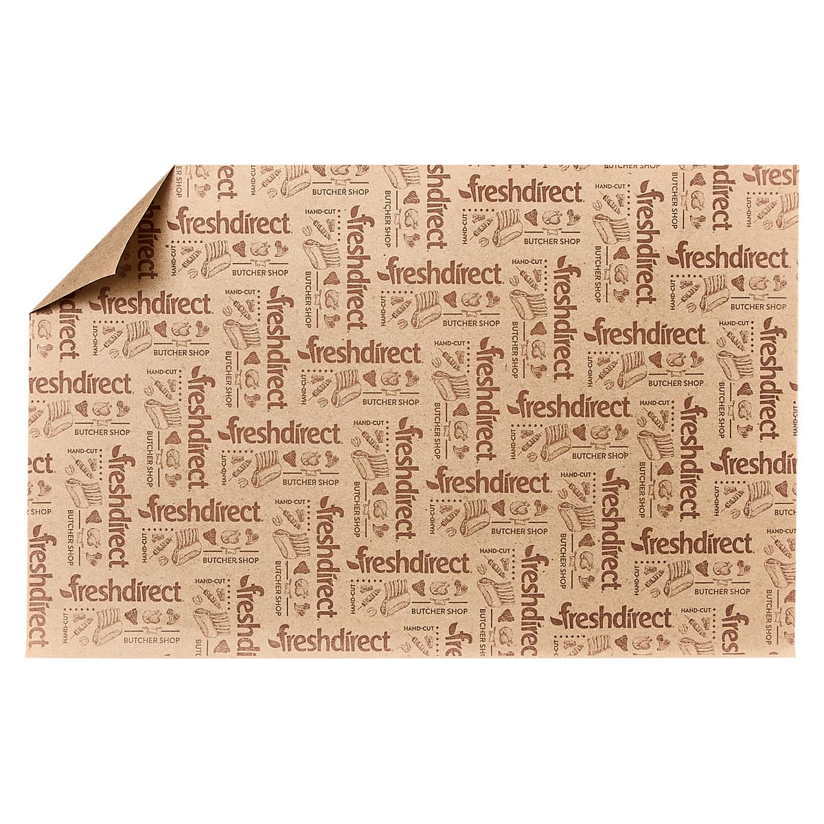Fresh Direct Steak & Butcher Paper Sheets 9X14 IN Kraft Printed 2143/Bundle