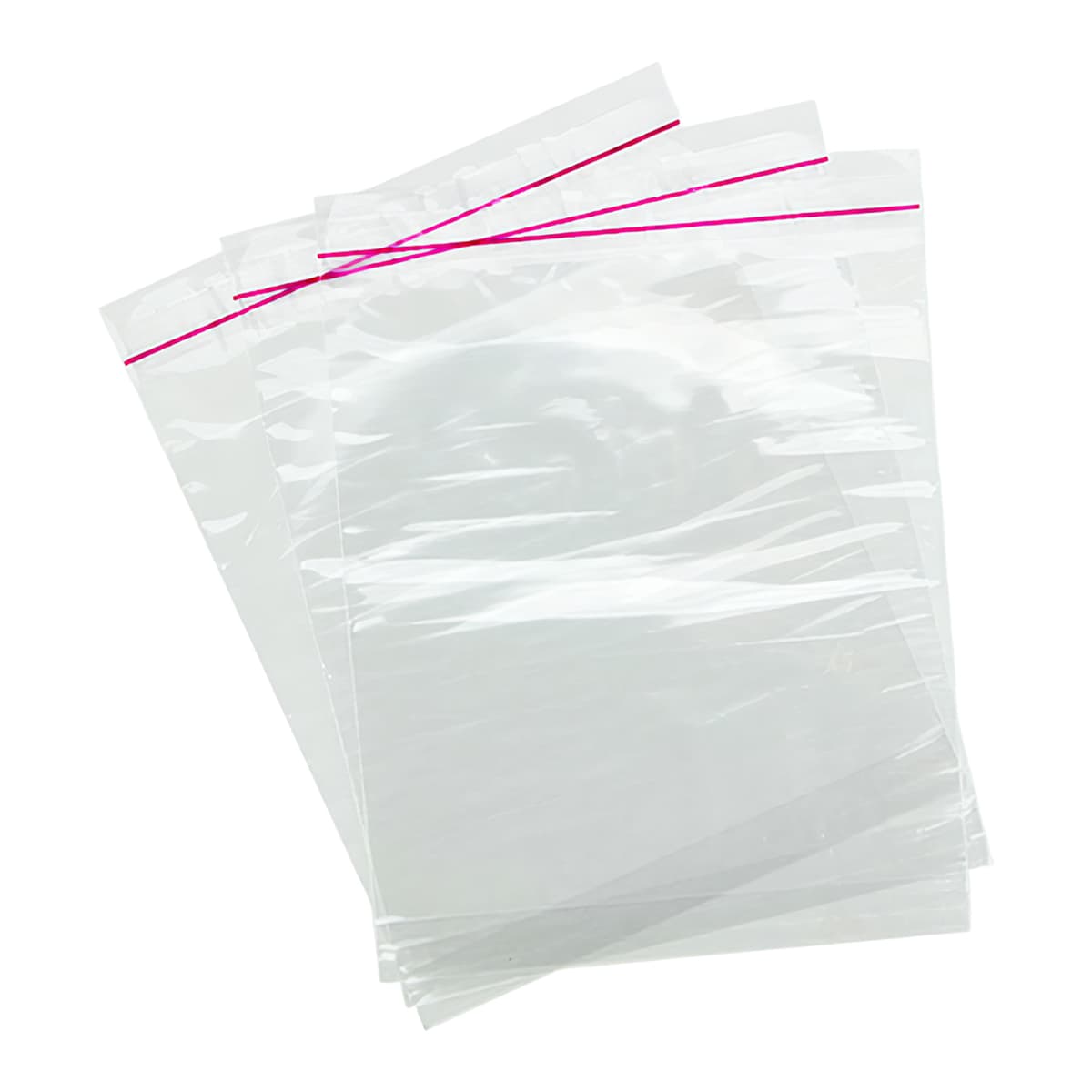 Bag 7X7X3 IN PP Clear With Lip & Tape Closure Reclosable Gusset 1000/Case