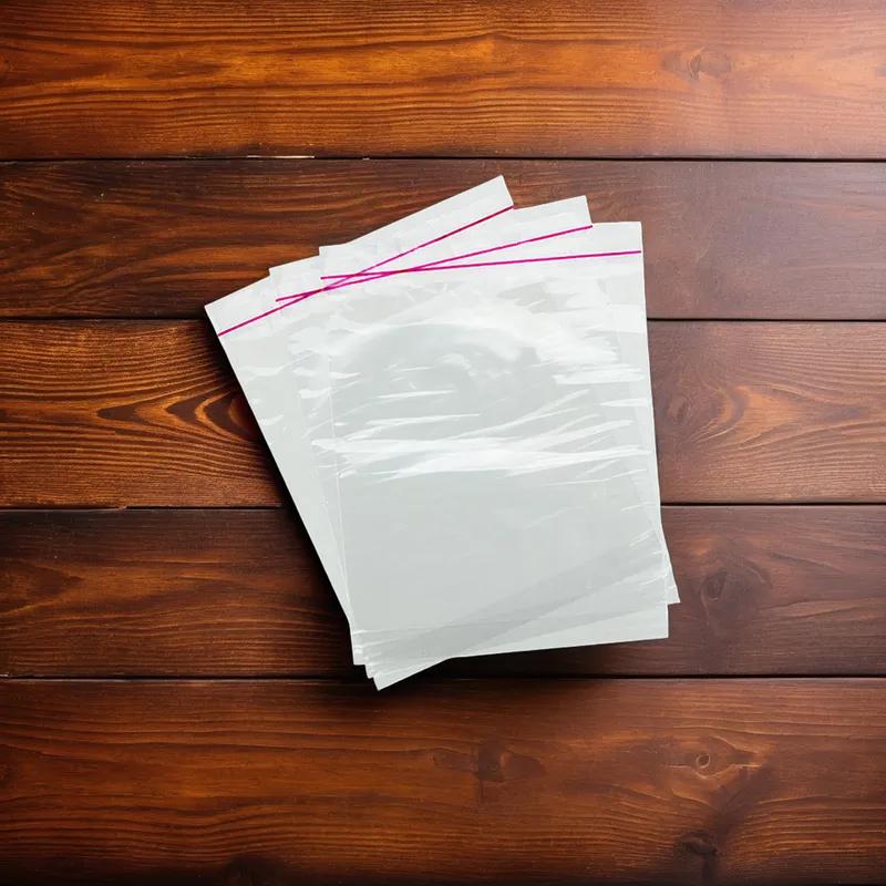 Bag 7X7X3 IN PP Clear With Lip & Tape Closure Reclosable Gusset 1000/Case