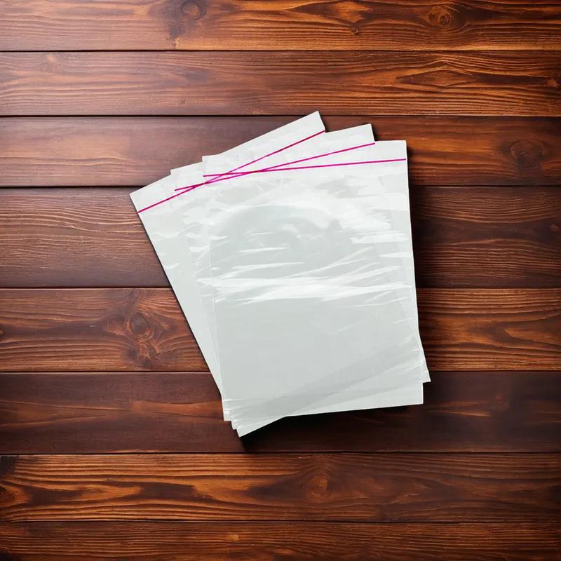 Bag 7X7X3 IN PP Clear With Lip & Tape Closure Reclosable Gusset 1000/Case