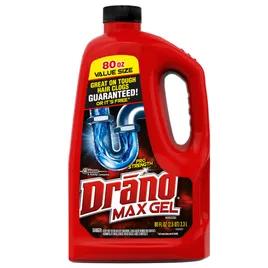 Drano® Max Drain Cleaner 80 FLOZ Sink Gel Alkaline 6/Case