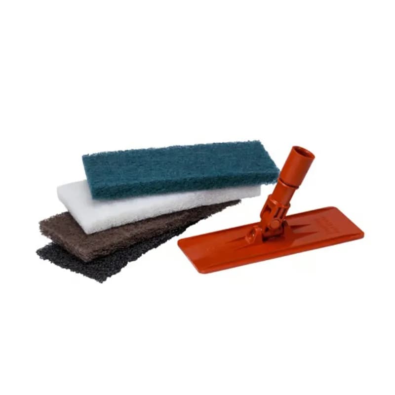 Doodlebug™ Pad Holder Kit Includes: Pad Holder, White Cleaning Pad & Brown Scrub 'n Strip Pad Threaded 1/Each
