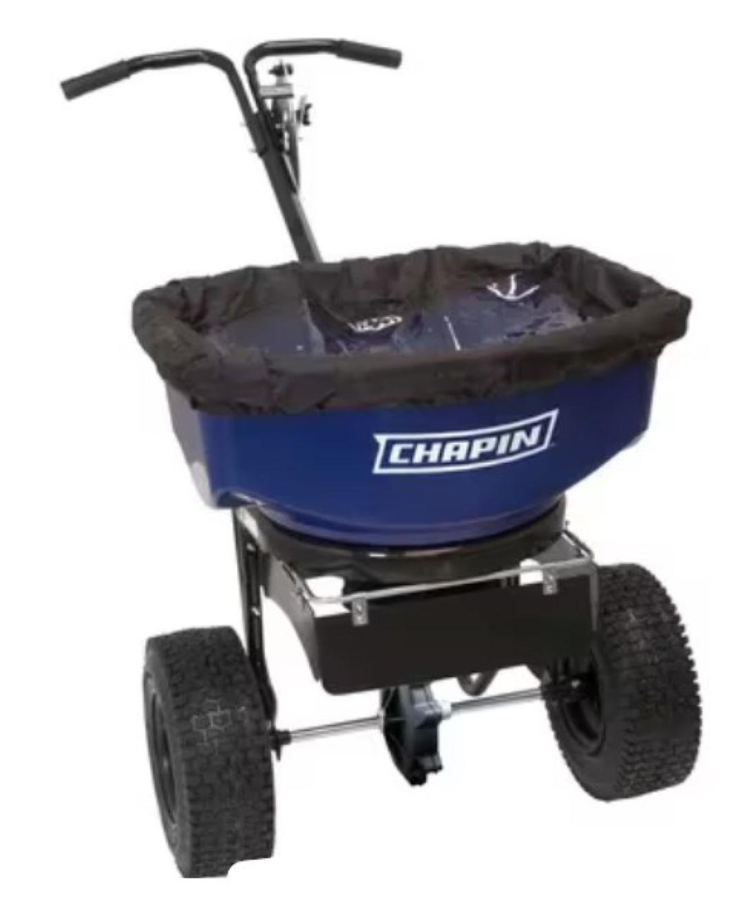 Salt & Ice Melt Spreader 80 LB With Cover 1/Each