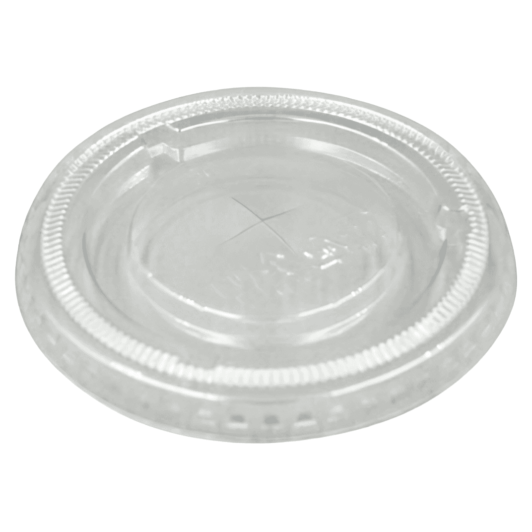 Victoria Bay 78 Series Lid Flat 3.2X0.3 IN PET Clear For 7-8-10 OZ Cold Cup Straw Slot 100 Count/Pack 20 Packs/Case