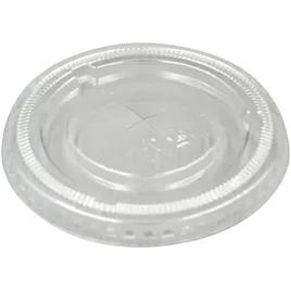 Victoria Bay Lid Flat 3.2X0.3 IN PET Clear For 7-8-10 OZ Cold Cup Straw Slot 2000/Case
