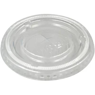 Victoria Bay Lid Flat 3.2X0.3 IN PET Clear For 7-8-10 OZ Cold Cup Straw Slot 2000/Case