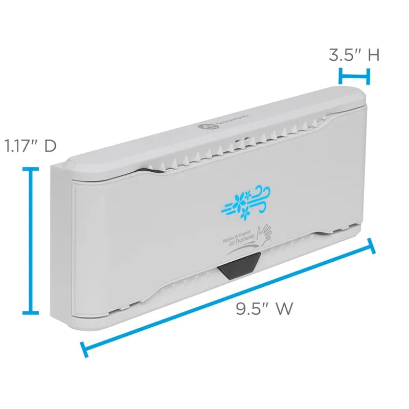 ActiveAire® Air Freshener Dispenser White 1.17X9.50X3.50 IN Automatic In-Stall 1/Each