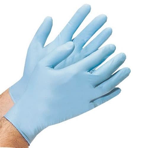 Gloves Small (SM) Blue 3MIL Light Weight Nitrile Rubber Disposable Powder-Free 1000/Case