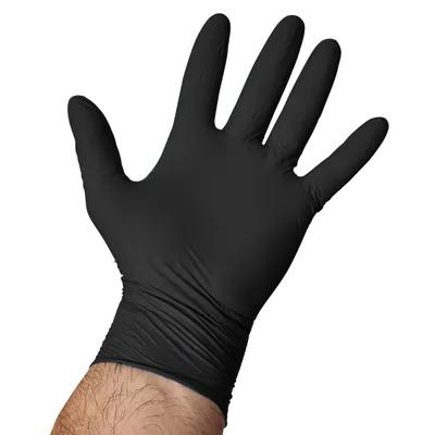 Victoria Bay Gloves Large (LG) Black 3MIL Nitrile Rubber Disposable Powder-Free 1000/Case