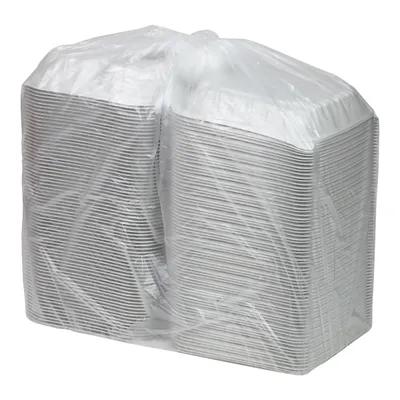 Take-Out Container Hinged 8.5X8.6X3.1 IN 3 Compartment MFPP White Square Vented 146/Case