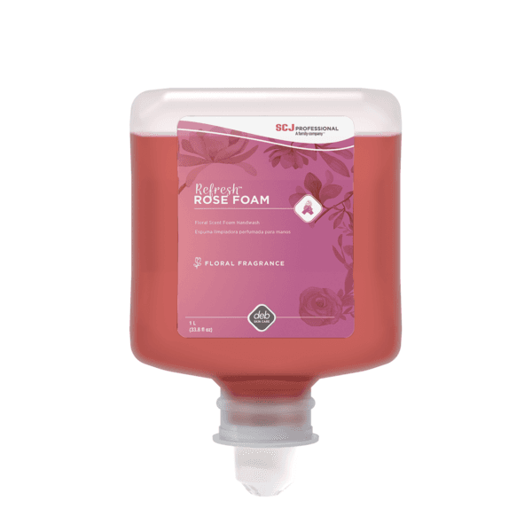 Refresh Hand Soap Foam 1 L Rose Pink Cartridge 6/Case