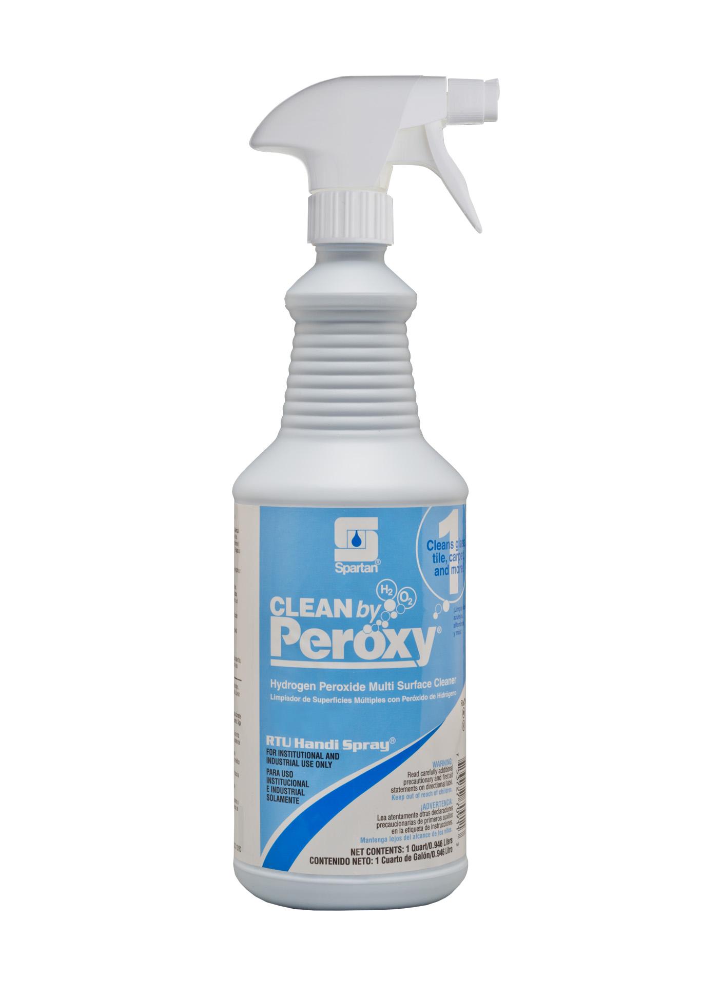 Clean by Peroxy® RTU Handi Spray® Spring Rain All Purpose Cleaner 1 QT Multi Surface Mild Acid RTU Peroxide 12/Case