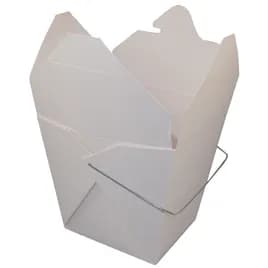 Fold-Pak® Food Pail 32 OZ 4.5X3.875X4.25 IN Paper White Square With Handle 500/Case