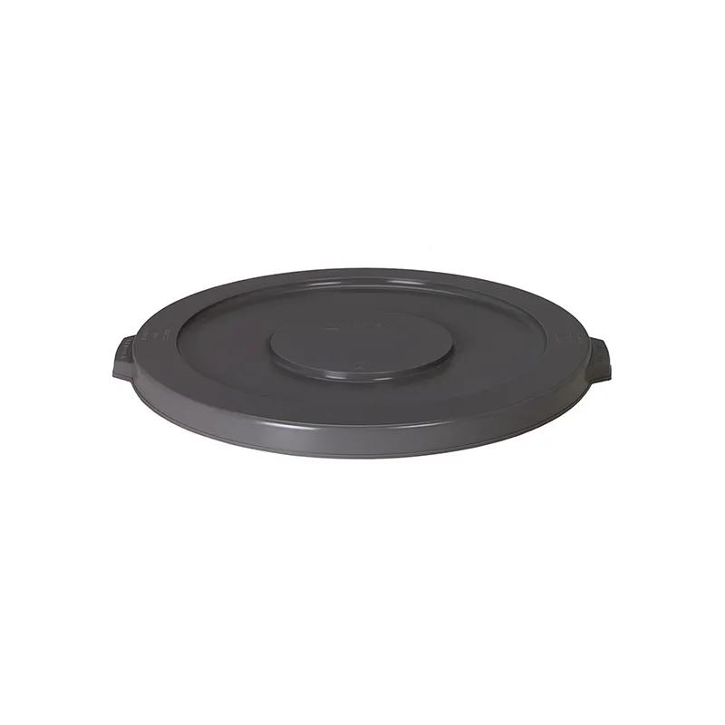 Continental® Huskee Flat Lid 24.5X24.5 IN 44 GAL 176 QT Gray Round LLDPE 1/Each