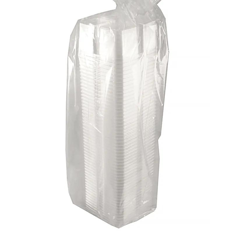 Greenware® Deli Container Base 28 OZ 4 Compartment PLA Clear Square 300/Case