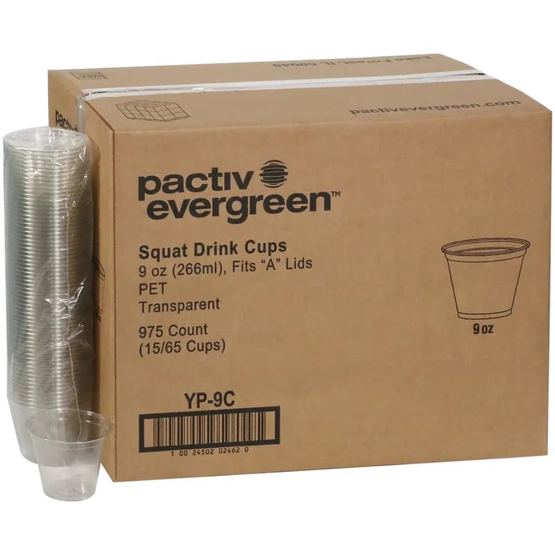 EarthChoice® Cold Cup 9 OZ RPET Clear 975/Case