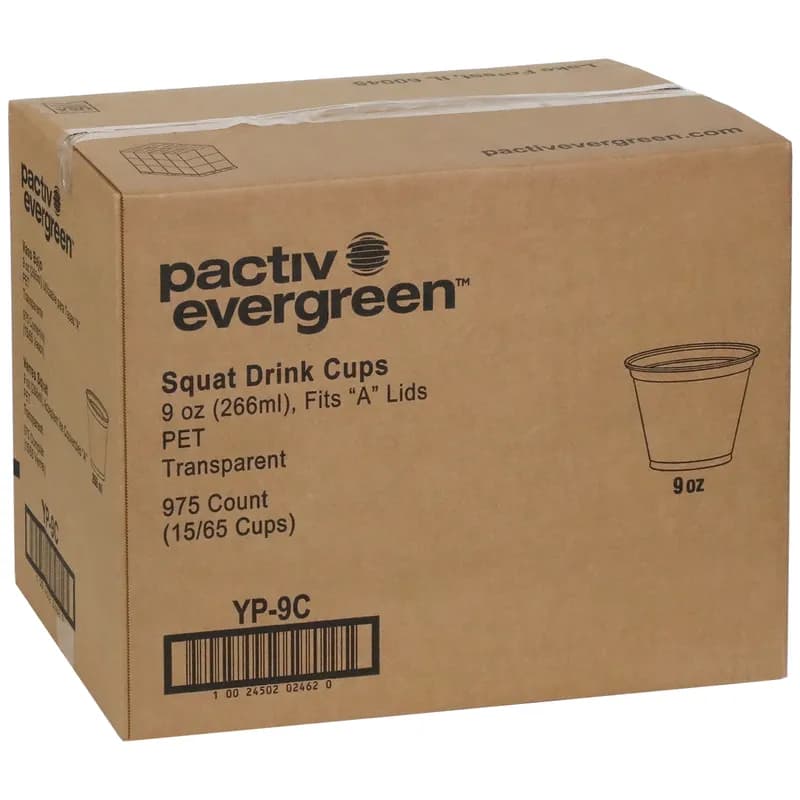 EarthChoice® Cold Cup 9 OZ RPET Clear 975/Case
