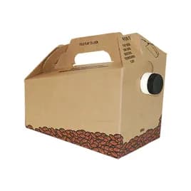 Hot Beverage Box Hot Beverage Dispenser 96 OZ Corrugated Paperboard Kraft 25/Case