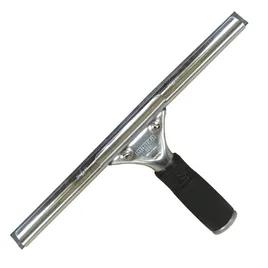 Pro Squeegee Stainless Steel Rubber Black Silver With 10IN Head 1/Each