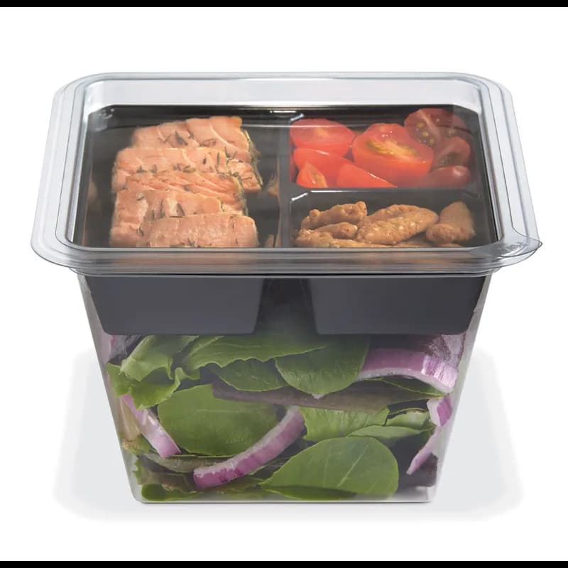 Fresh 'n Clear® GoCube® Deli Container Base 36 OZ PET Clear 300/Case