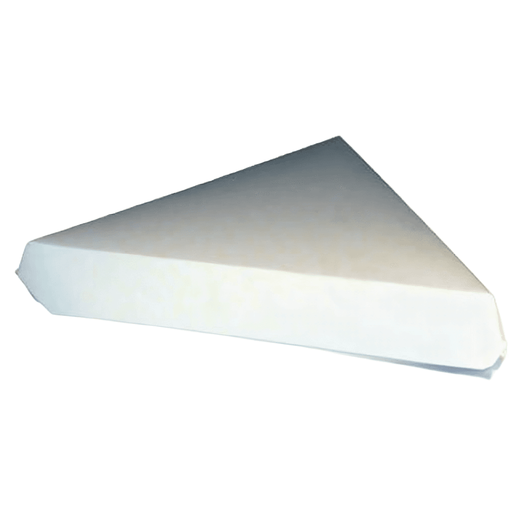 Pizza Slice Container Hinged 9X9.5 IN White 200/Case
