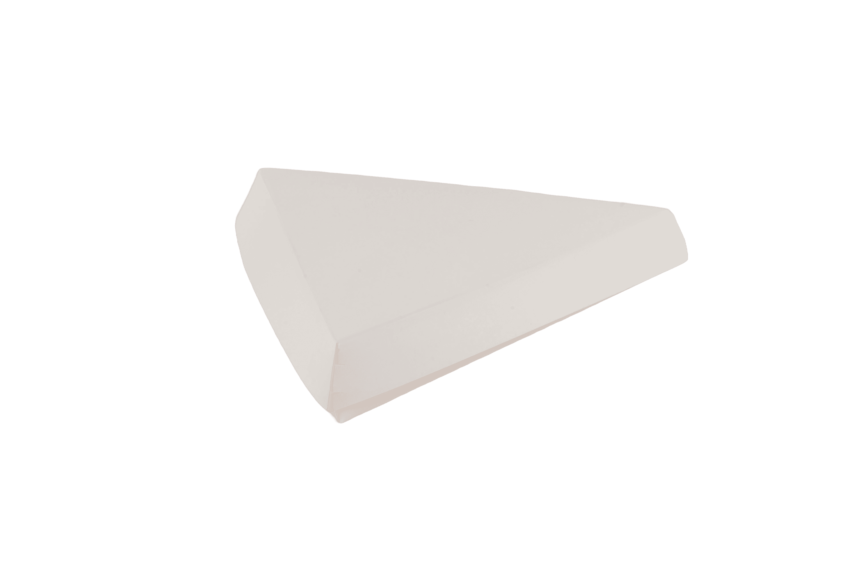 Pizza Slice Container Hinged 9X9.5 IN White 200/Case