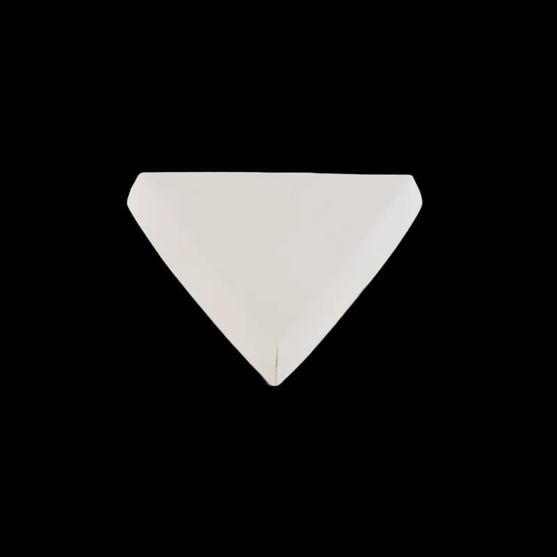 Pizza Slice Container Hinged 9X9.5 IN White 200/Case