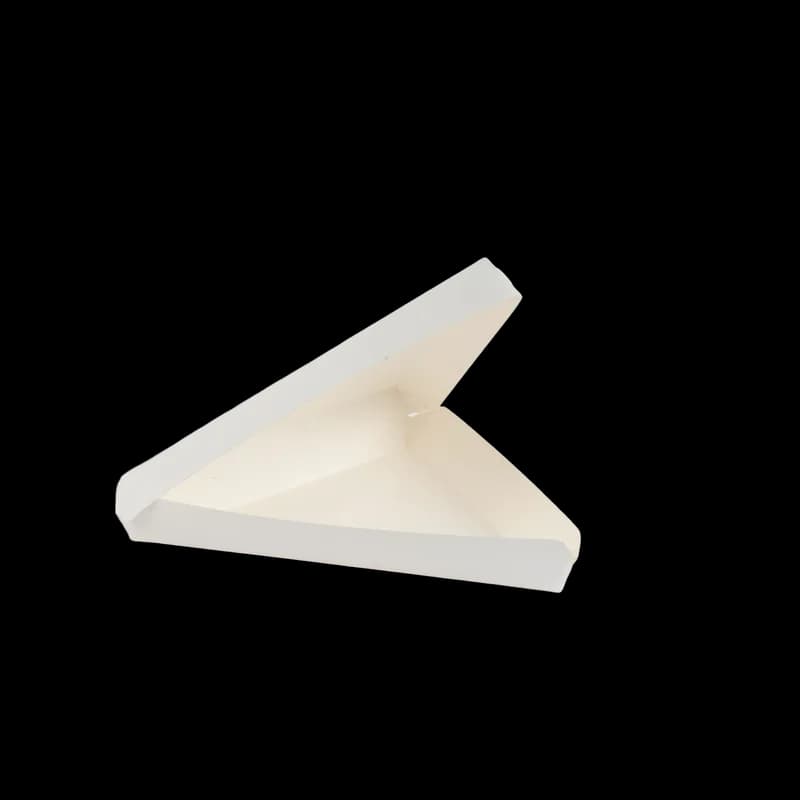 Pizza Slice Container Hinged 9X9.5 IN White 200/Case