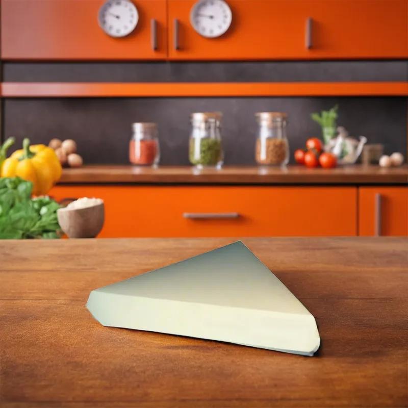 Pizza Slice Container Hinged 9X9.5 IN White 200/Case