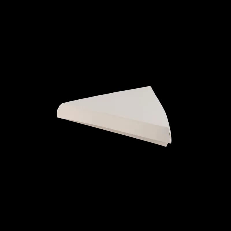 Pizza Slice Container Hinged 9X9.5 IN White 200/Case