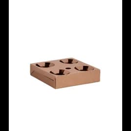 Cup Carrier 8.5X8.5X2 IN 4 Compartment Paper Without Handle 300/Case