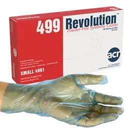 General Purpose Gloves Small (SM) Blue Vinyl Powder-Free 100 Count/Pack 10 Packs/Case 1000 Count/Case