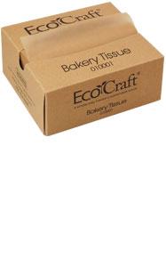 Bagcraft® EcoCraft® Bakery Tissue 6X10.75 IN Dry Wax Paper Natural With Dispenser Box Interfold 10000/Case