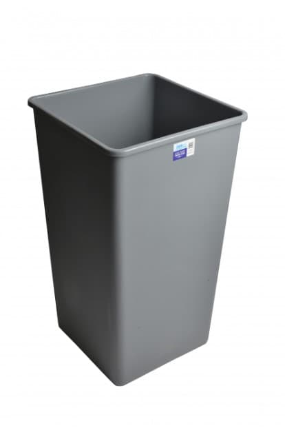 Trash Can 44 GAL Gray Square 1/Each