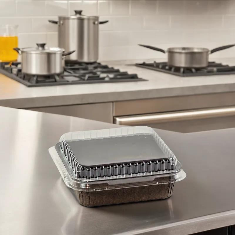 Lid Dome 4X4 IN Plastic Square For Container 560/Case