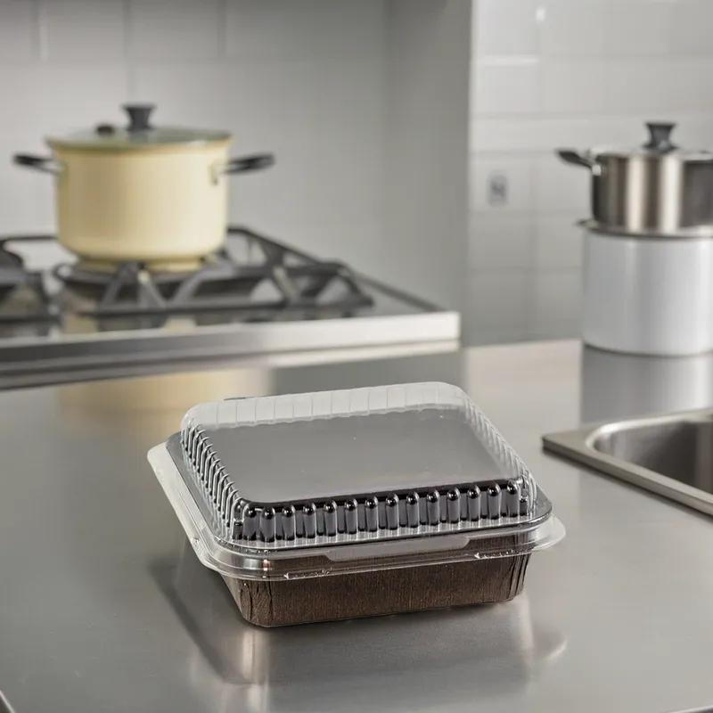 Lid Dome 4X4 IN Plastic Square For Container 560/Case