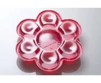 Take-Out Container Base & Lid Combo With Dome Lid 70 OZ Plastic Multicolor Daisy 50/Case