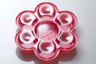 Take-Out Container Base & Lid Combo With Dome Lid 70 OZ Plastic Multicolor Daisy 50/Case